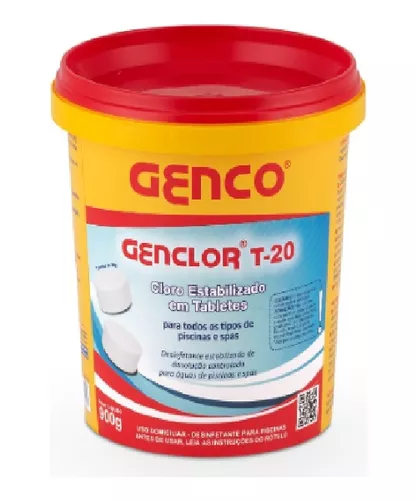 Genclor T-20 em tabletes 45un 900g Genco