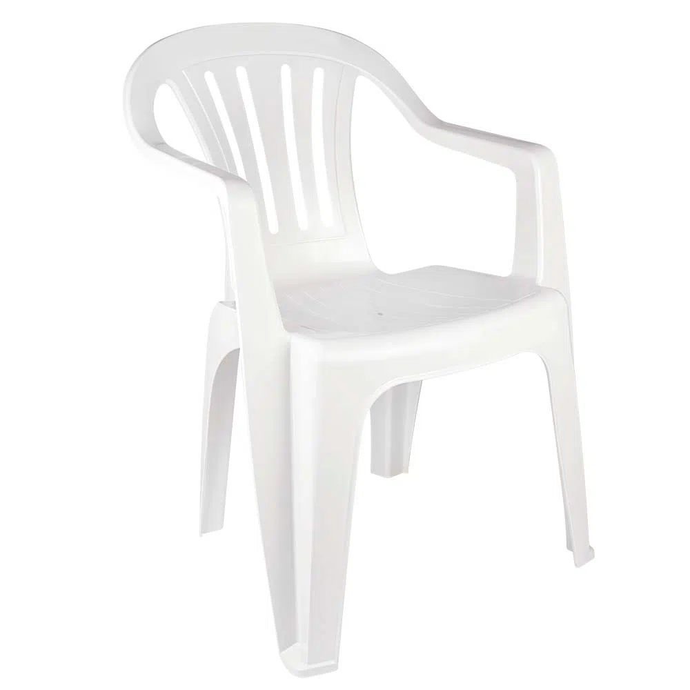 Cadeira Poltrona Plástica Mor