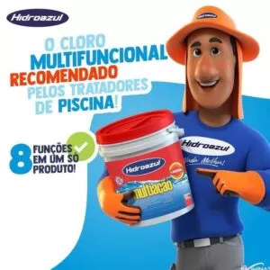 Cloro para Piscina Multiação HidroAzul 10 kg