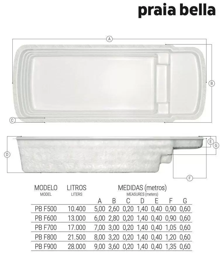 Piscina Praia Bella Fibratec