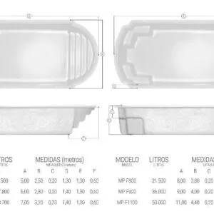 Piscina Mediterrânea Plus Fibratec