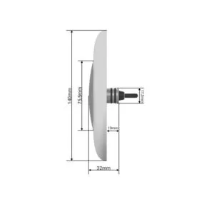 Refletor para iluminação Led Rgb 18w 140mm Lux Pool